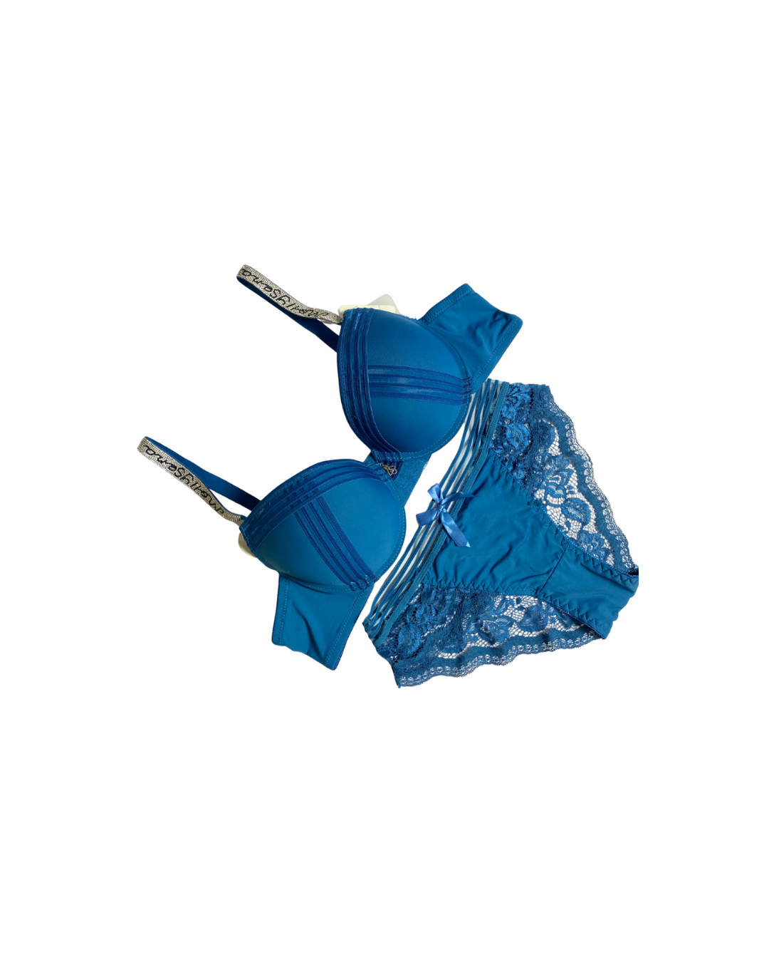 GL-ST-103 Grace Fit Lace Foam Bra & Panty Set – Ocean Blue Charm