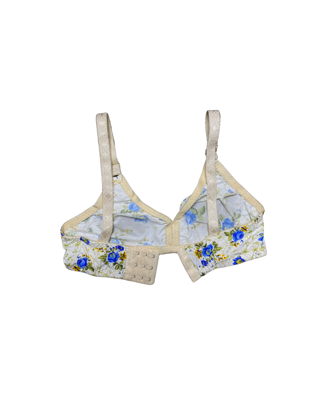 GL-BR-110 Blossom Ease Floral Bra – Blue & Green Bloom Print
