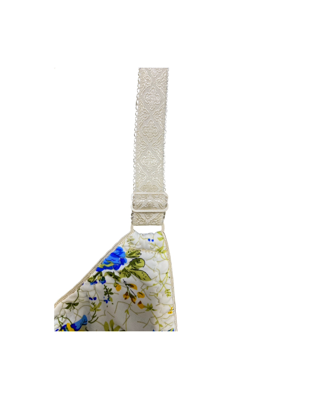 GL-BR-110 Blossom Ease Floral Bra – Blue & Green Bloom Print