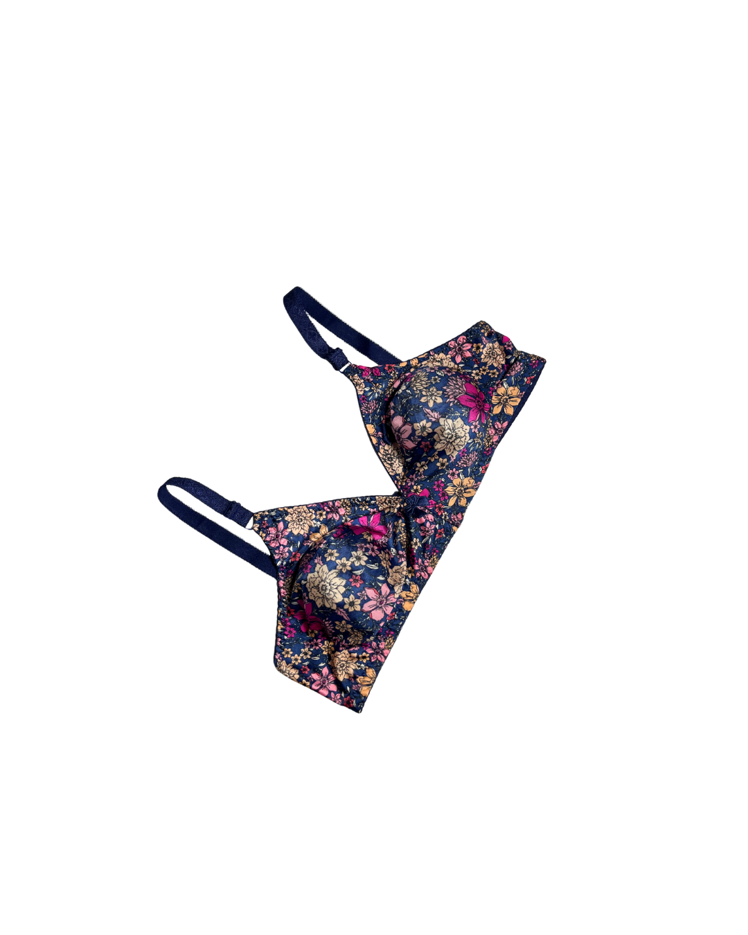 GL-BR-114 Grace Fit Floral Bra – Midnight Bloom