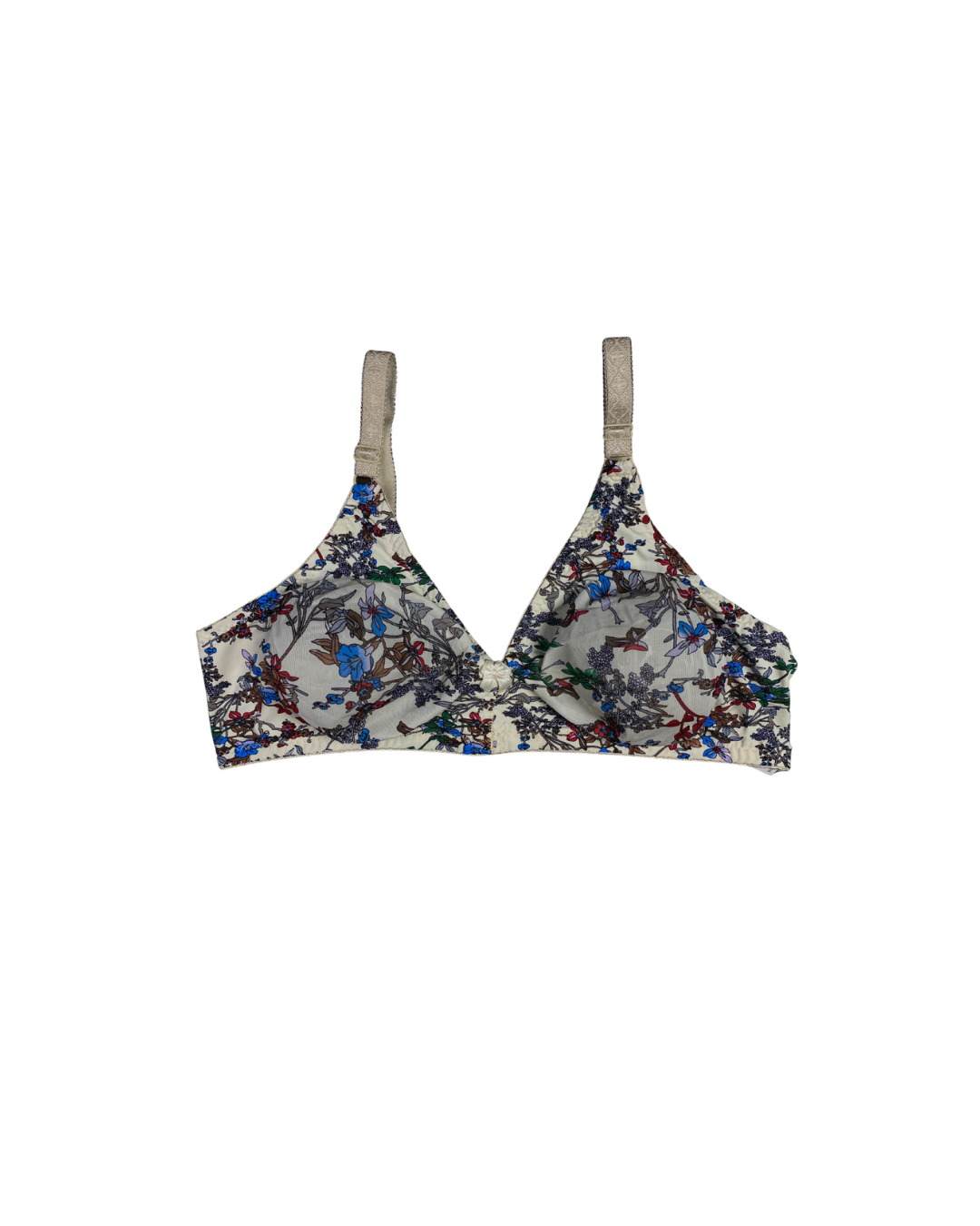 GL-BR-109 Floral Elegance Non-Wired Bra – Soft Comfort & Chic Style
