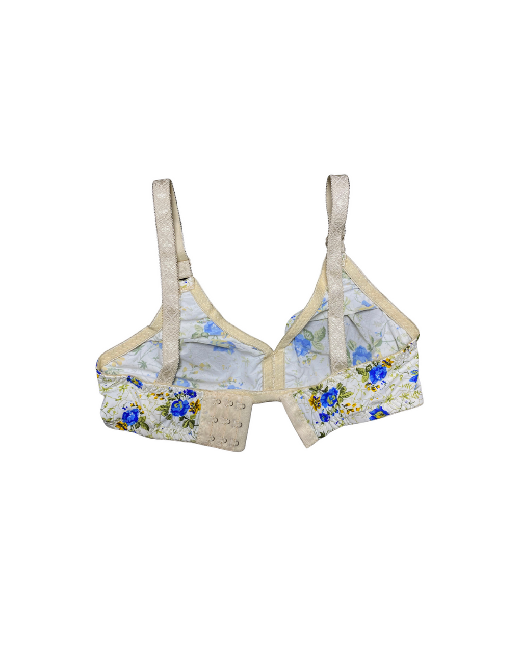 GL-BR-110 Blossom Ease Floral Bra – Blue & Green Bloom Print