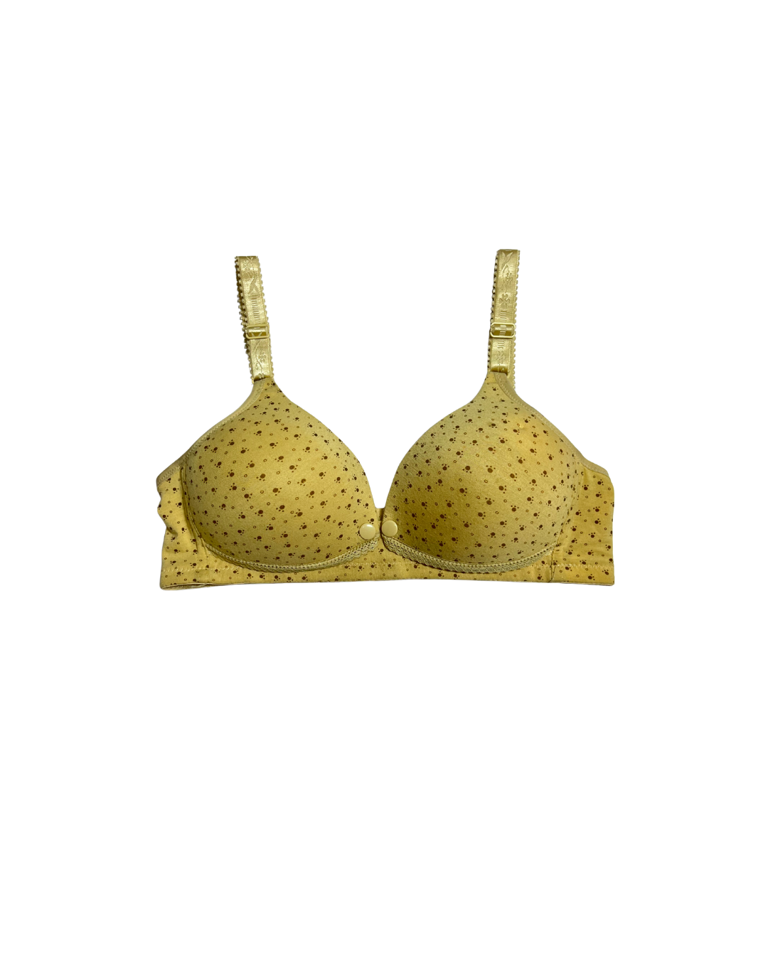 GL-BR-116 Comfortable Nursing Foam Bra – Golden Blossom Print