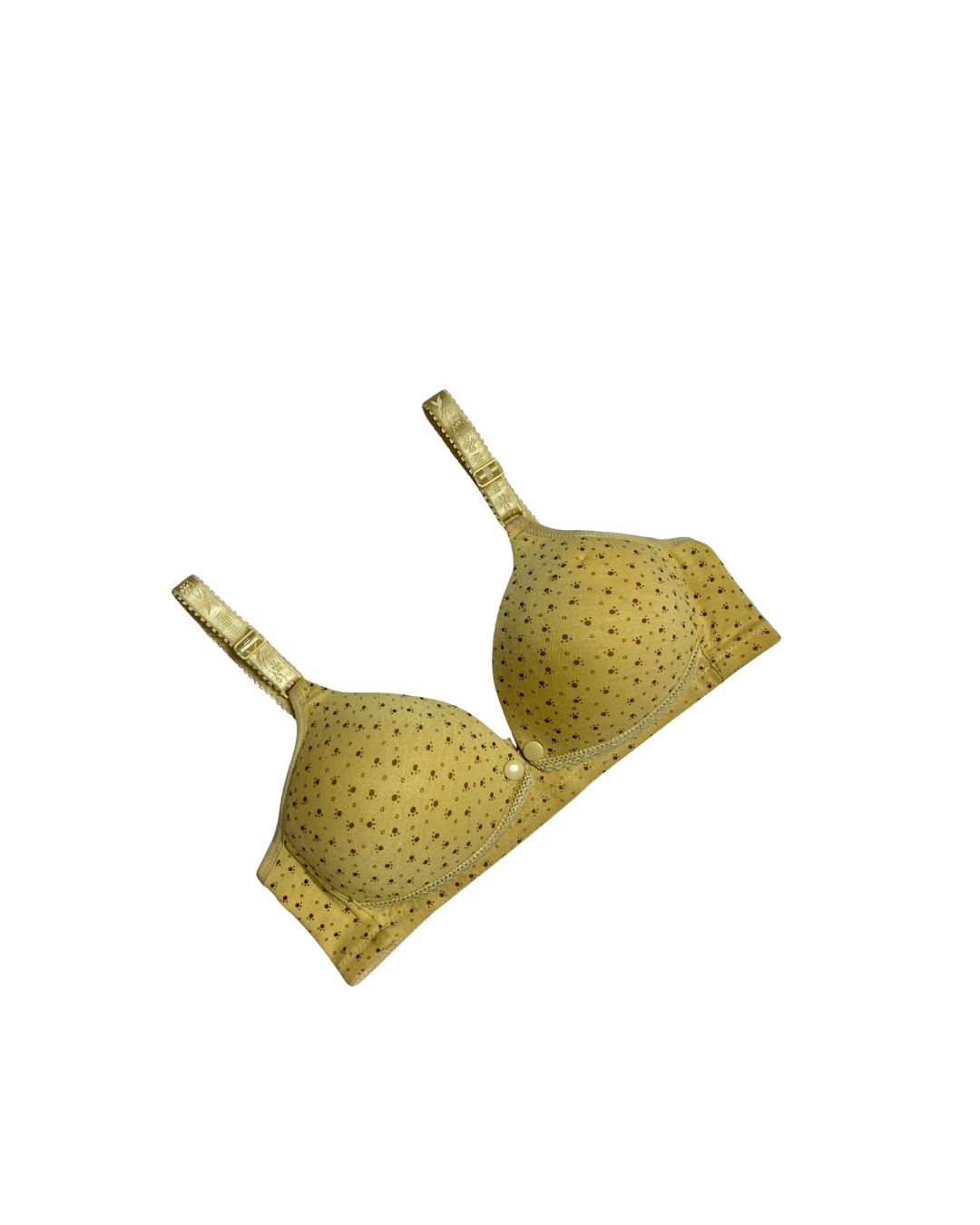 GL-BR-116 Comfortable Nursing Foam Bra – Golden Blossom Print
