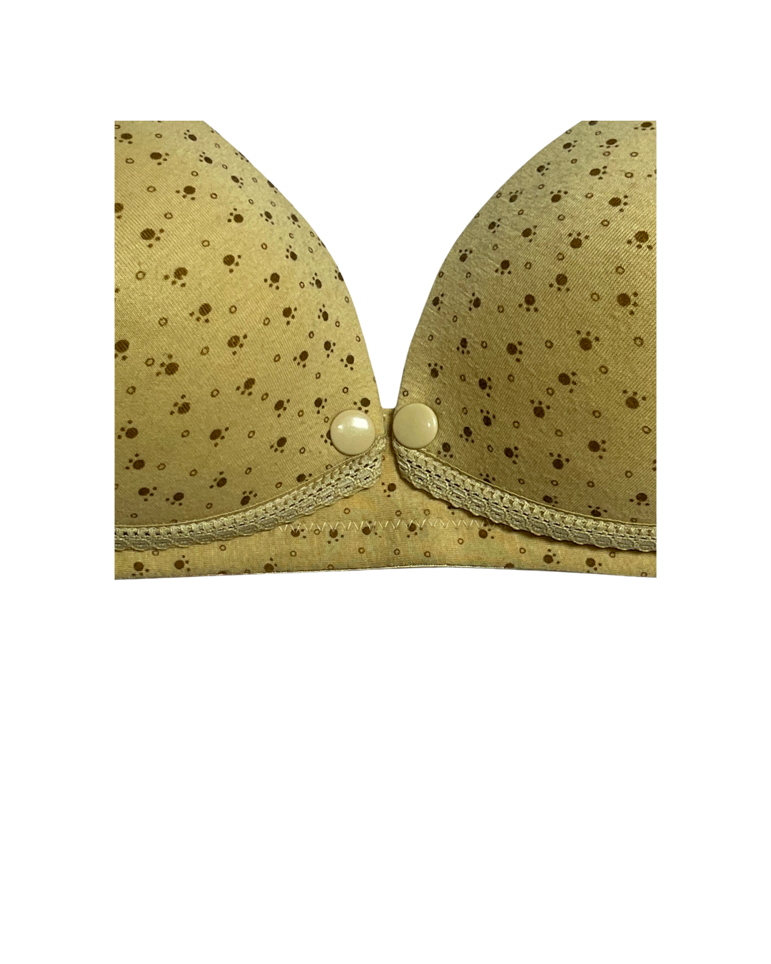 GL-BR-116 Comfortable Nursing Foam Bra – Golden Blossom Print