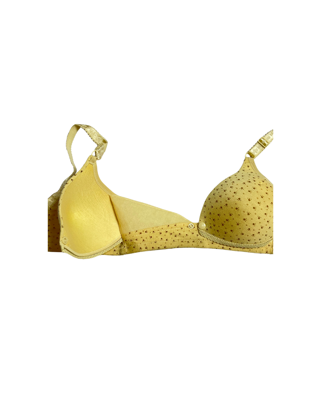GL-BR-116 Comfortable Nursing Foam Bra – Golden Blossom Print