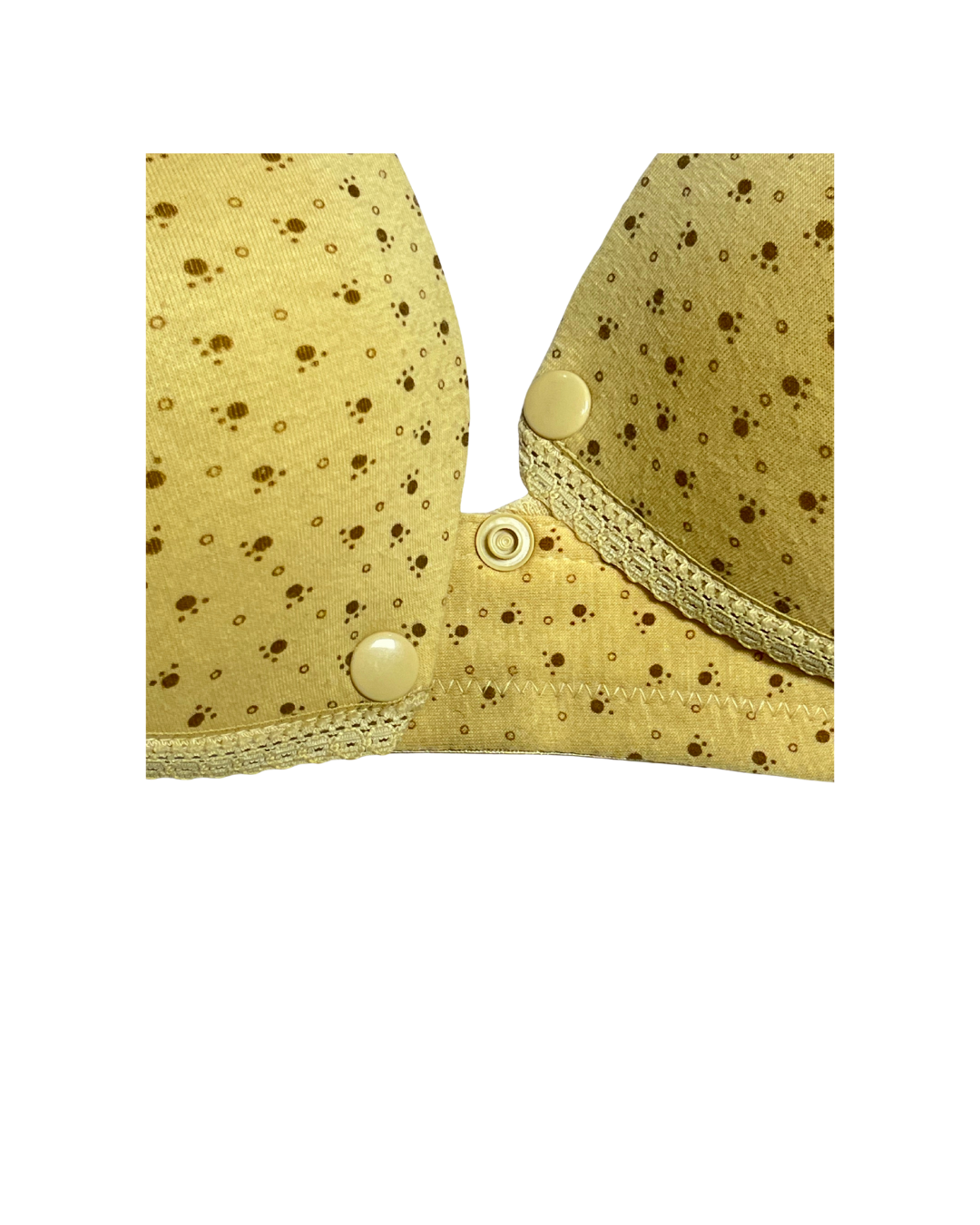 GL-BR-116 Comfortable Nursing Foam Bra – Golden Blossom Print